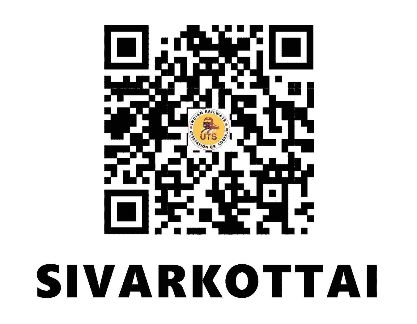 UTS QR Code for SIVARKOTTAI - SVK (SR - TAMIL NADU)